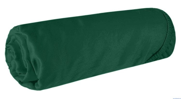 Prześcieradło JERSEY z gumką 180x200 cm zielony ciemny
