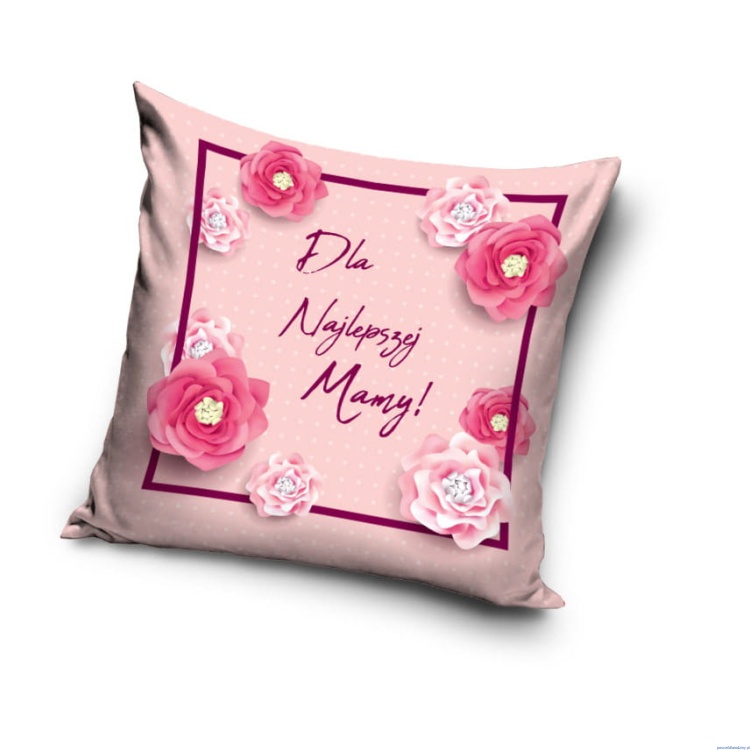 Poszewka 40x40 cm Dla Najlepszej Mamy dm211003pillow sim.jpg