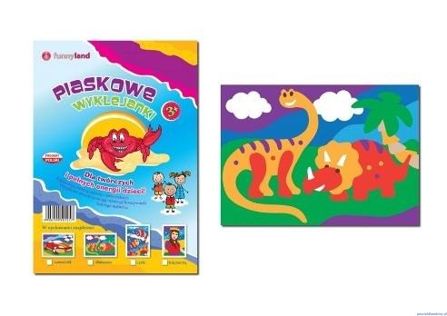 Piaskowa wyklejanka - dinozaur