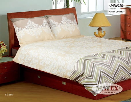 Komplet pościeli z bawełny satynowej 160x200cm / 3 częściowa / 26A