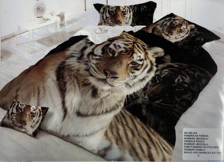 Komplet pościeli 3D w rozmiarze 160x200 /4 częściowa