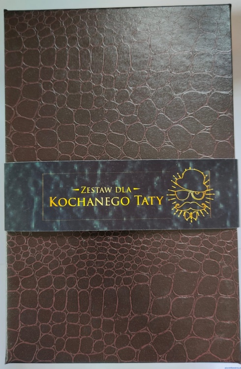 Zestaw dla taty z portfelem i paskiem Dzień taty brązowy