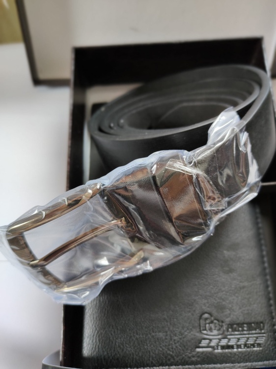 Zestaw dla taty z portfelem i paskiem Dzień taty czarny