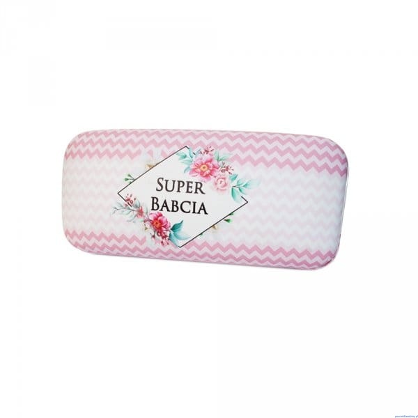 Etui na okulary na Dzień Babci napis Super Babcia