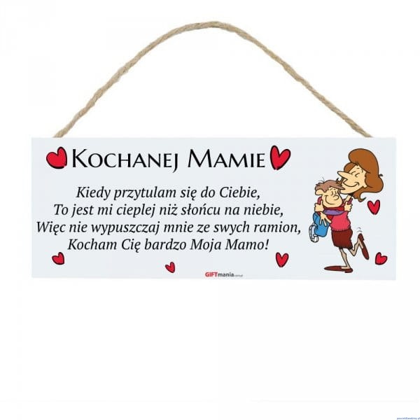 Tabliczka dla mamy KOCHANEJ MAMIE na prezent