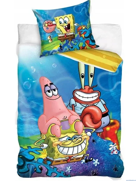 Pościel Spongebob 160x200cm dwustronna licencja
