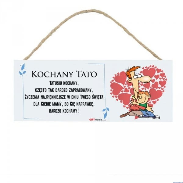 Tabliczka dla taty KOCHANY TAT na prezent