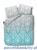 Komplet pościeli z bawełny w rozmiarze 140x200 Ombre turkusowo popielata