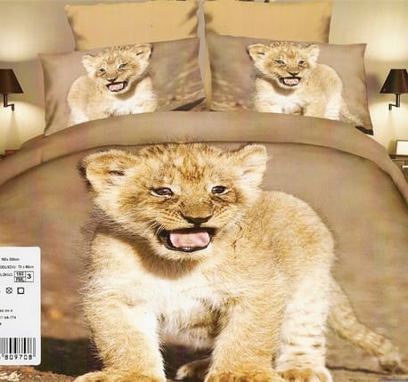 Pościel trójwymiarowa 160x200cm Tygrys3